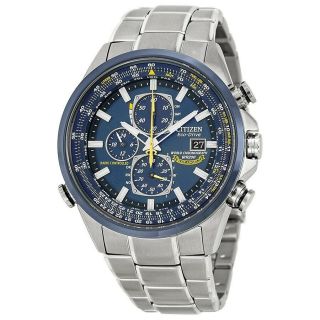 Citizen Eco Drive (at8020 - 54l) Blue Angels Chronograph Silver Watch