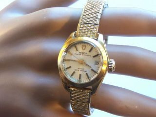 Vintage Rolex Tudor Princess Oysterdate Rotor Self - Winding Swiss 17j 2671 Watch