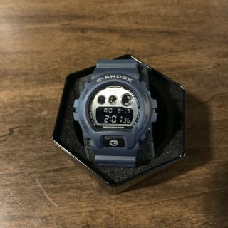 Casio G Shock Dw - 6900 Hm Men’s Watch Adult Owned Navy Blue Silver