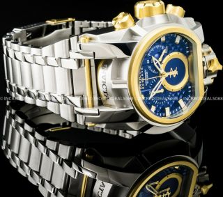 Invicta Reserve Zeus Magnum Swiss Chronograph Gold Silver Blue Dial Watch 20111 3