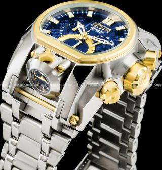 Invicta Reserve Zeus Magnum Swiss Chronograph Gold Silver Blue Dial Watch 20111 5