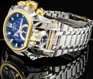 Invicta Reserve Zeus Magnum Swiss Chronograph Gold Silver Blue Dial Watch 20111 6