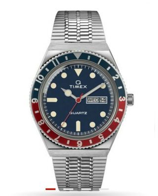 Q Timex Reissue 38mm Stainless Steel Bracelet Watch (tw2t80700zv)