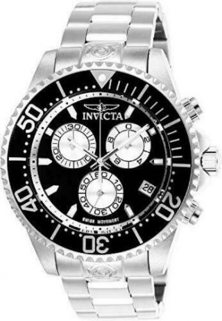 Men Invicta Pro Diver Chronograph Black Dial Mens Watch In - 26846