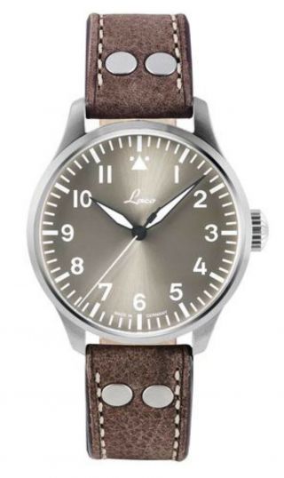 Laco Pilot Watches Basic Augsburg 42 Taupe 862116 Stainless Automatic Watch