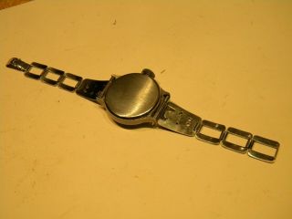Ingersoll 1930 ' s Metal Band Mickey Mouse Wristwatch In Exceptional 9