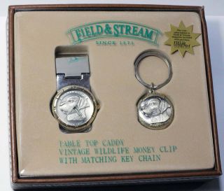 Field & Stream F01850848000 Money Clip Watch And Key Ring Fob Gift Box