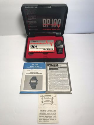 CASIO BP100 Digital LCD Blood Pressure Monitor Watch - Needs Battery & Band 2