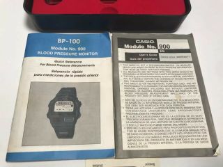 CASIO BP100 Digital LCD Blood Pressure Monitor Watch - Needs Battery & Band 3