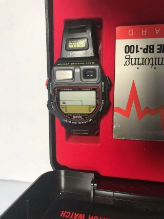 CASIO BP100 Digital LCD Blood Pressure Monitor Watch - Needs Battery & Band 5
