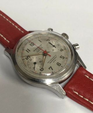 Vintage Wakmann 17 Jewel Incabloc Chronograph Mans Watch 35mm