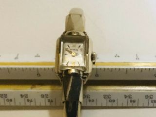 Benrus Swiss Petite Ladies Bracelet Watch 10 K Gold Filled Case