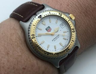 TAG HEUER Professional 18k Yellow Gold & Stainless Steel WI1150 - KO SERVICED BOX 9
