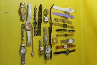 Large Assortment Of Woman And Man Wristwatches Various Brands Nun 6 Mw