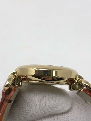 Marc Jacobs Molly White Dial Gold Tone Brown Leather Women ' s Watch MBM8521 SD 6