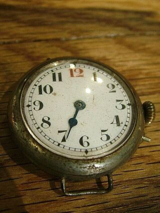 Ww1 Trench Wristwatch Military For Spares And Repairs Only 373