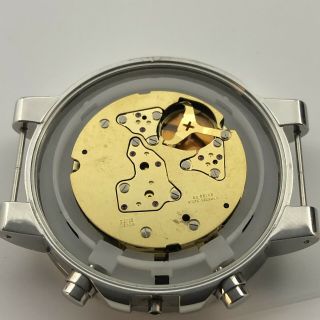 PARTS / REPAIR Movado SE PILOT $1695 Men ' s 42MM Black Chronograph Watch 0606759 5