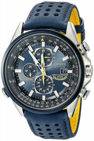 Citizen At8020 - 03l Mens Watch Blue Angels World Chronograph Eco - Drive