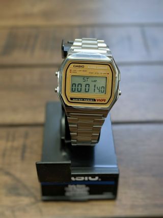 Casio Men ' s Silver Casual Classic Digital Bracelet Watch - with Box 2