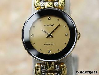 Rado Florence Swiss Made Luxurious Lady Stainless Quartz Dress Watch C2000 O274