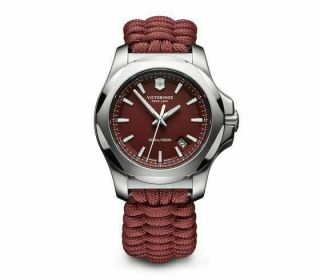 Victorinox Inox Pro Diver Red Dial Paracord Style Men 
