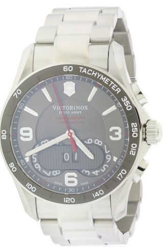 Swiss Army Victorinox Chronograph Stainless Steel Mens Watch 241618