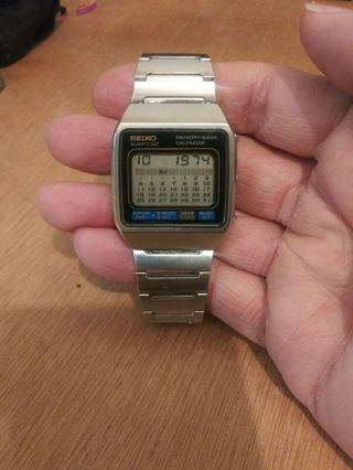 Vintage 1978 Seiko M354 - 5010 James Bond Men ' s Digital LCD Watch 4