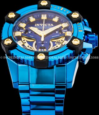 Invicta Grand Octane Coalition Force Blue Label Swiss Chronograph 63mm Watch