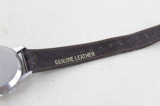 Vintage Gents SEKONDA 3017 Strela WRISTWATCH Hand - Wind w/ Leather Strap 6