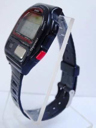 Vintage Casio BP - 100 Heart Rate & Blood Pressure Mens WR 50m Japan Quartz Watch 4
