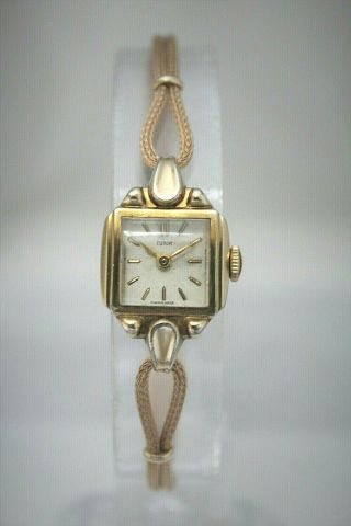 Tudor By Rolex - 18k Gold Filled Ladies Vintage Deco Watch - Lovely -