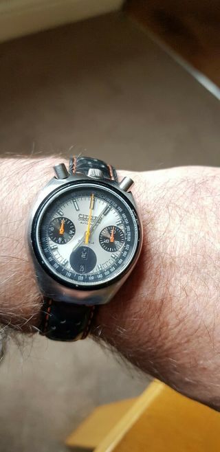 Rare Vintage Citizen Bullhead Chronograph 8110a Once Upon A Time In Hollywood