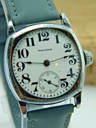 Vintage Antique Waltham 17 Jewel 3/0 Cushion Wrist Watch Circa 1928 Grade 367