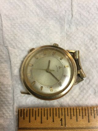 Rare Vintage JAEGER LECOULTRE 10k Gold Filled Men ' s Memovox Wristwatch Watch 2