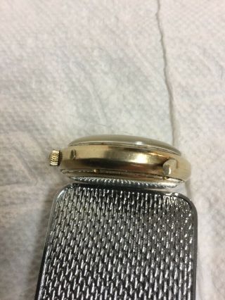 Rare Vintage JAEGER LECOULTRE 10k Gold Filled Men ' s Memovox Wristwatch Watch 7