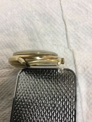 Rare Vintage JAEGER LECOULTRE 10k Gold Filled Men ' s Memovox Wristwatch Watch 8