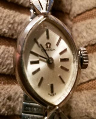 Vintage 1970s Omega Ladies 10k Gold Filled Retirement Watch &