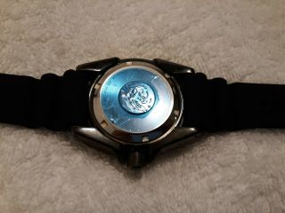 Seiko Men ' s Prospex Black & Gold Samurai Rubber Strap 200meter Automatic Watch 4