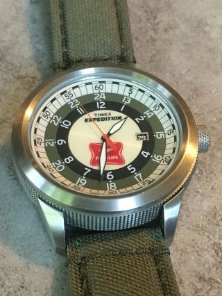 Mens Timex Expedition Watch Wr 100m (water Resistant) Miller Highlife Beer