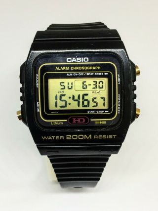 Vintage Casio Dw - 270 Hd Rare Gold Edition Made In Japan