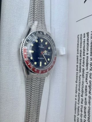Q Timex Reissue 38mm Stainless Steel Bracelet Watch - Brand,  Rare