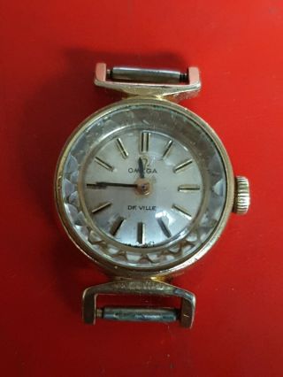 Ladies Vintage Omega Gold Plated Deville Watch Order Hand Winding