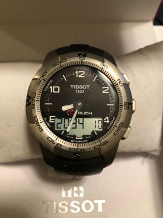 Tissot T - Touch Ii Chronograph Quartz Titanium Digital/analog Watch T047420a