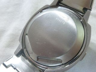 Vintage Men ' s Pulsar P3 LED Digital Watch Stainless Steel Dot Display 8