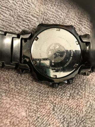 Oakley Stealth GMT Men’s Watch Black With Black Face minute Machine Gearbox 9