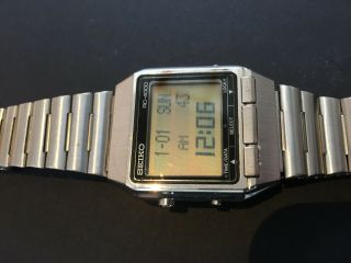 Vintage Seiko Rc - 4000 Lcd S521 - 4010 Digital Rare Lcd Watch Japan Datalink