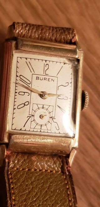 Buren 17 Jewels Vintage Mechanical Wind Up Ladies Watch