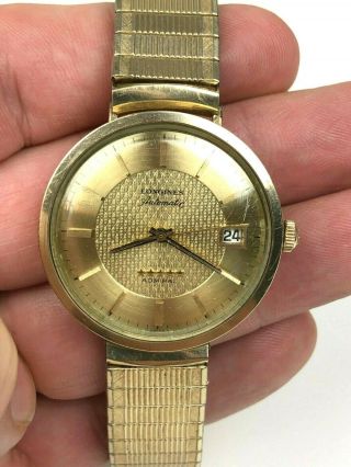 Vintage Longines Automatic Admiral 5 Stars Date 35 Mm Men 