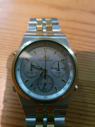 Very Rare Seiko Chronograph Watch 7a38 - 7280 Vintage.  1987 (3)