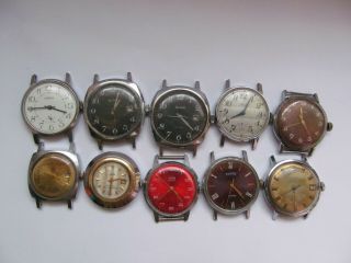 Rare Vintage Russian Watch Soviet Ussr Zarya,  Vostok,  Zim,  Pobeda,  Slava,  Luch